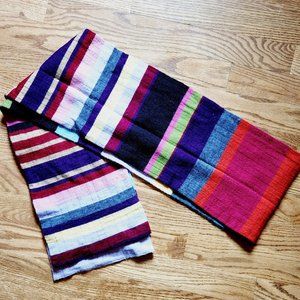 EXPRESS Multi Colored Striped Scarf